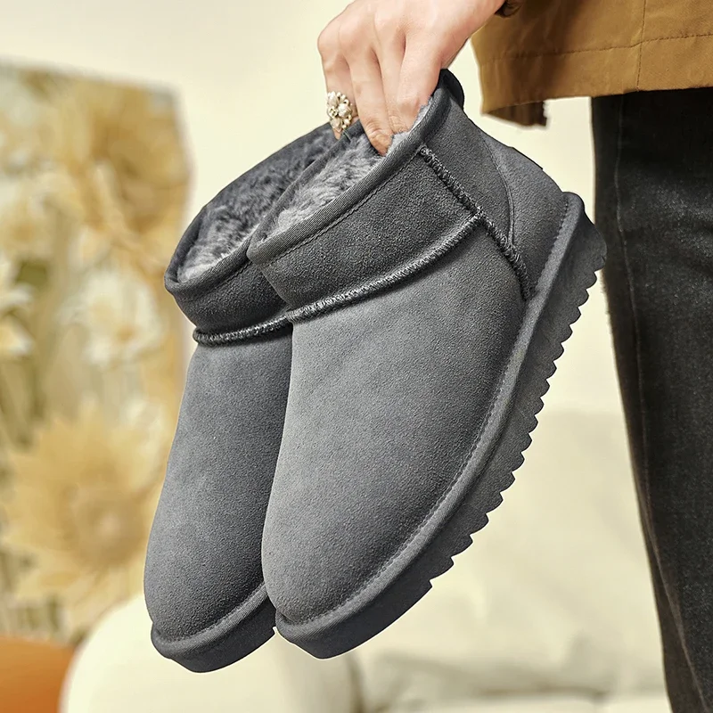 Platform Non-slip Men's Ankle Boots Classic Snow Boots Man Large Size 35-45 Comfort Plush Warm Winter Boots for Men Botas Hombre
Platform Non-slip Men's Ankle Boots Classic Snow Boots Man Large Size 35-45 Comfort Plush Warm Winter Boots for Men Botas Hombre