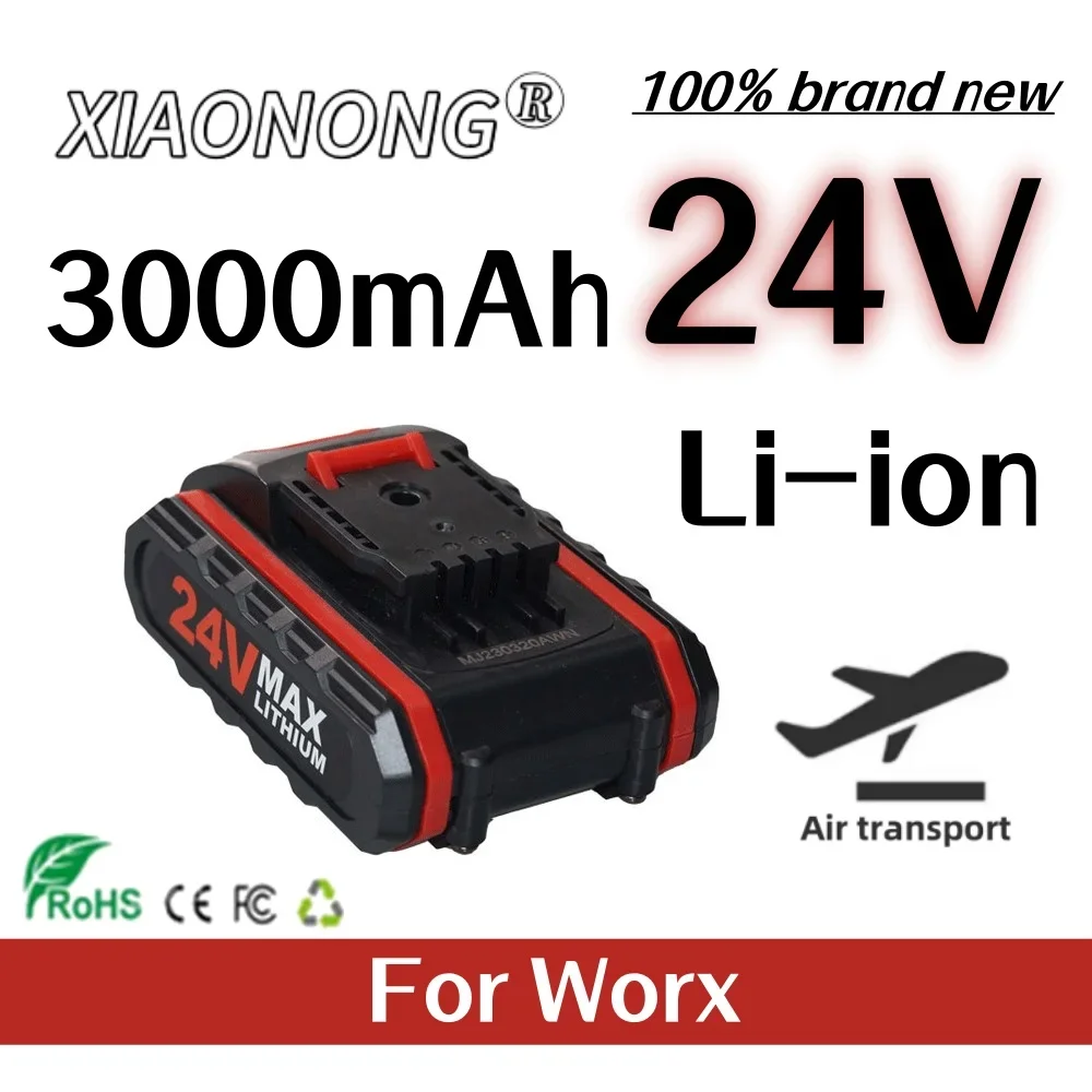 24V 3000mAh Lithium-ion Battery for WORX 36VF 48VF 88VF Rechargeable Impact Drill Tool Battery
24V 3000mAh Lithium-ion Battery for WORX 36VF 48VF 88VF Rechargeable Impact Drill Tool Battery