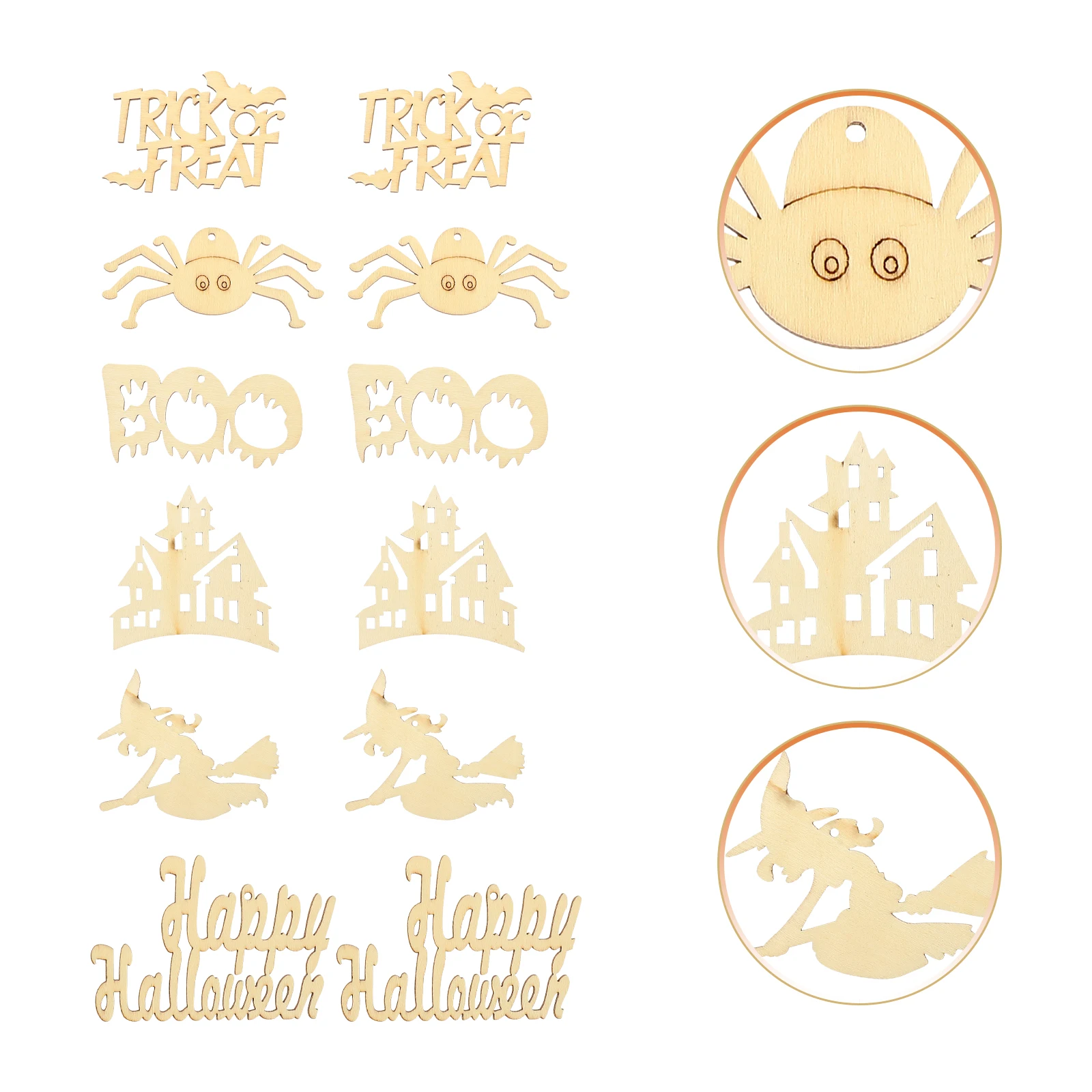 600pcs Halloween Wooden Cutouts Blank Slices Diy Craft Unfinished Wood Pieces Kids Party Decor Hanging Ornaments Natural Wooden
600pcs Halloween Wooden Cutouts Blank Slices Diy Craft Unfinished Wood Pieces Kids Party Decor Hanging Ornaments Natural Wooden