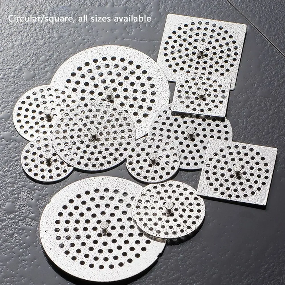 Stainless Steel Floor Drains Net Cover Round Square Shower Drain Hole Filter Drainage Grille Anti Clogging Floor Drainage Net
Stainless Steel Floor Drains Net Cover Round Square Shower Drain Hole Filter Drainage Grille Anti Clogging Floor Drainage Net