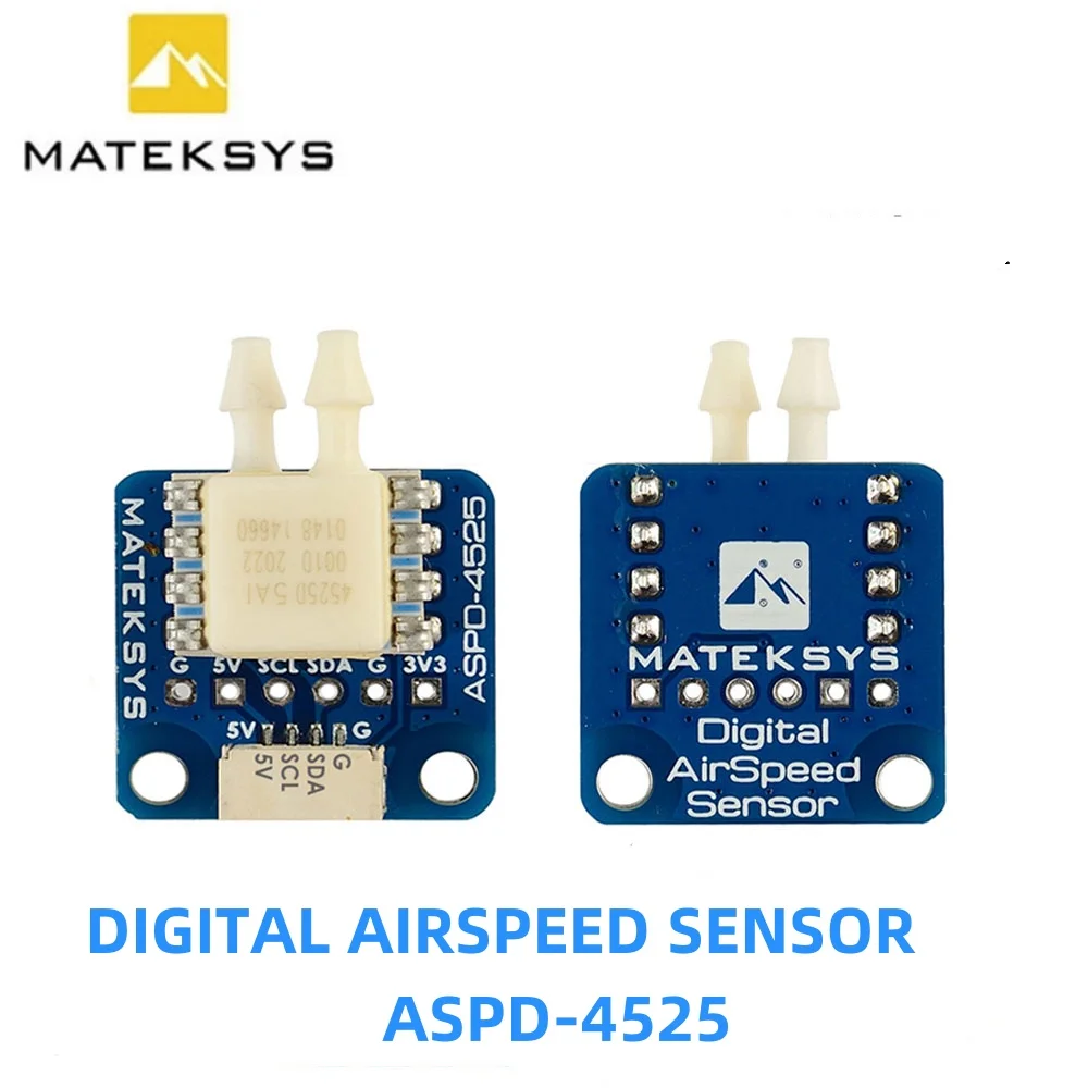 MATEK ASPD-4525 DIGITAL AIRSPEED SENSOR 4~6V DC for F405-WING F411-WING F722-Wing Flight Controllers RC FPV Racing Drone
MATEK ASPD-4525 DIGITAL AIRSPEED SENSOR 4~6V DC for F405-WING F411-WING F722-Wing Flight Controllers RC FPV Racing Drone