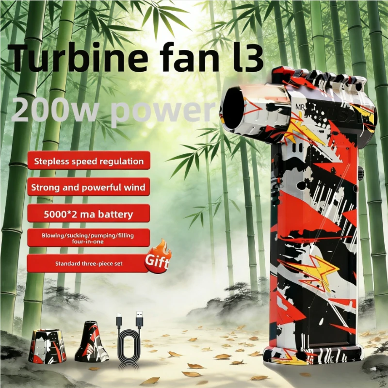 L3 Турбоструйный фен с пистолетом для мойки автомобиля Снегоочиститель 300000 об/мин Бесщеточный вакуумный вентилятор 75 м/с Высокая скорость ветра Серебристый Черный Красный
L3 Турбоструйный фен с пистолетом для мойки автомобиля Снегоочиститель 300000 об/мин Бесщеточный вакуумный вентилятор 75 м/с Высокая скорость ветра Серебристый Черный Красный