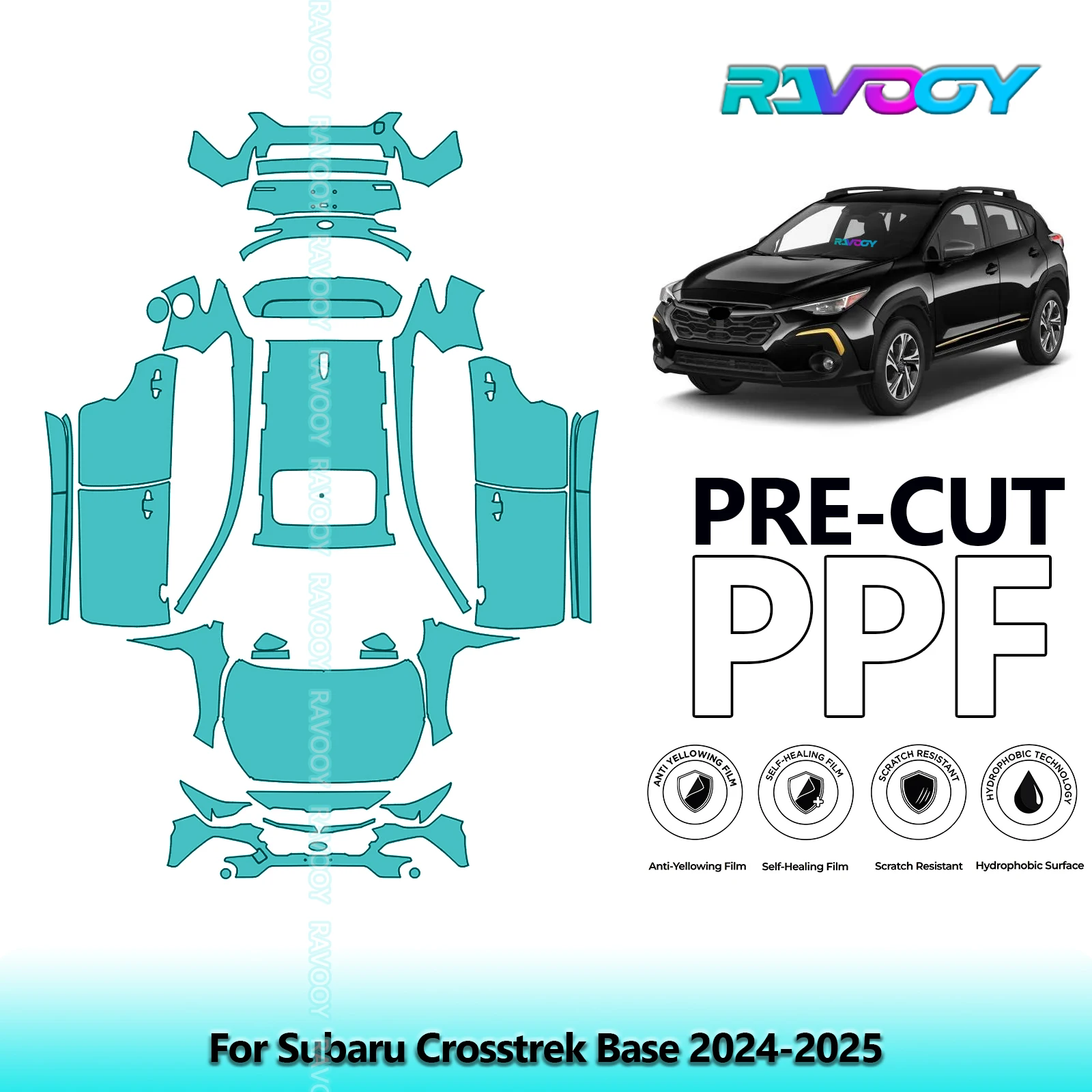 8.5Mil Precut PPF Paint Protection Film Full Vehicle Clear Bra For Subaru Crosstrek Base 2024-2025
8.5Mil Precut PPF Paint Protection Film Full Vehicle Clear Bra For Subaru Crosstrek Base 2024-2025