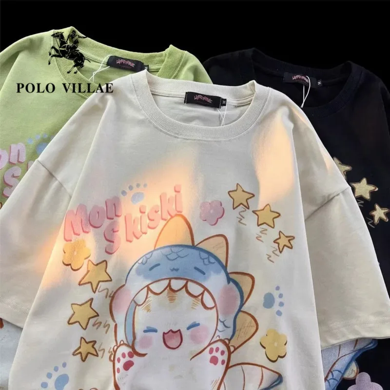 Kawaii Anime Summer Women T-shirt Oversized Tee For Women Cute Cartoon Casual Loose Short Sleeve Graphic T Shirts Y2k Top Girls
Kawaii Anime Summer Women T-shirt Oversized Tee For Women Cute Cartoon Casual Loose Short Sleeve Graphic T Shirts Y2k Top Girls