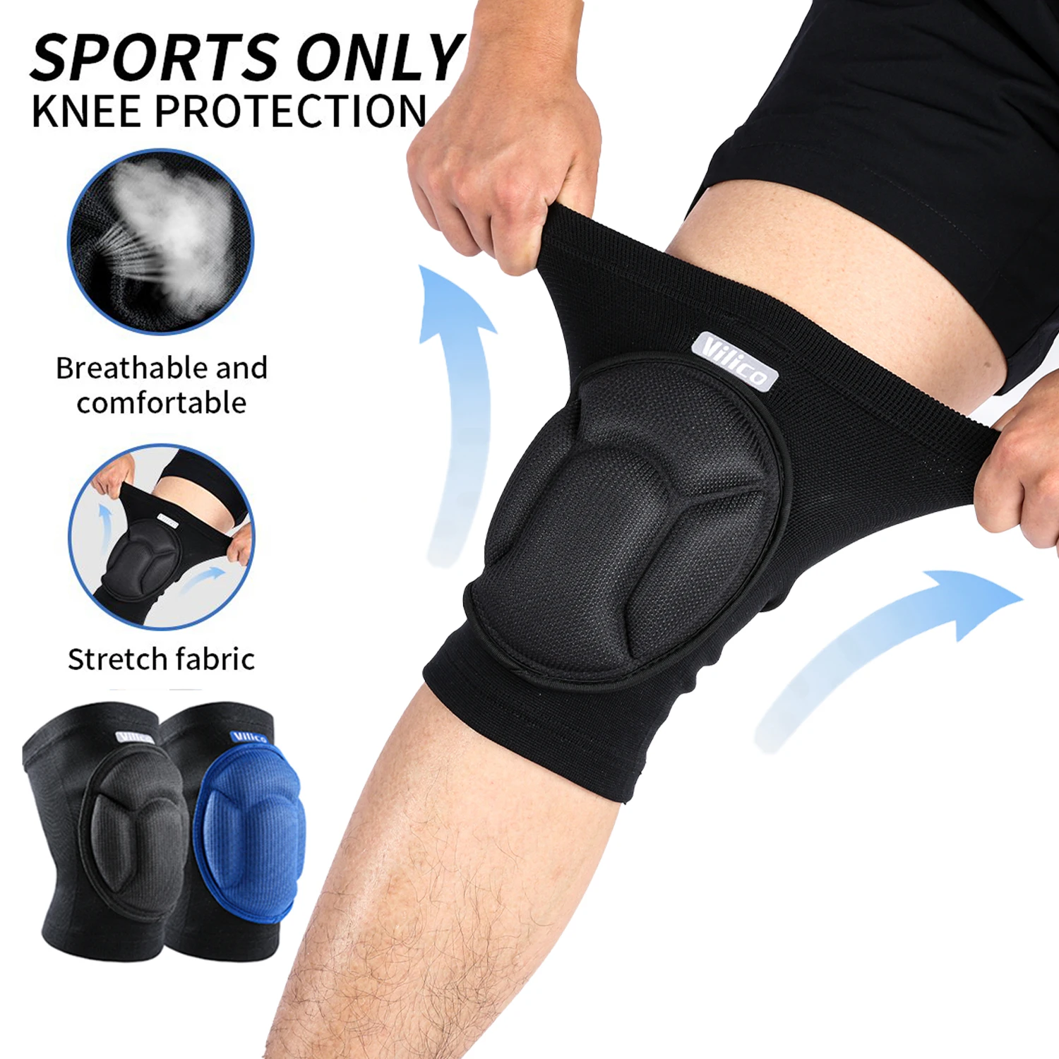 2 PC Collision Knee Pads Fitness Basketball Running Cycling Sports Knee Protection Anti Slip Outer Shell Thickened Knee Pads
2 PC Collision Knee Pads Fitness Basketball Running Cycling Sports Knee Protection Anti Slip Outer Shell Thickened Knee Pads