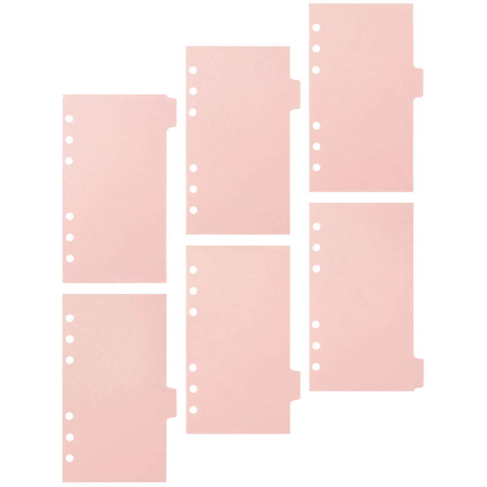 Pink Paper Dividers Loose Leaf Accessories 6 Sheets Binder Tabs Folder Notebook Organizers PlasticBinderDividersWithTabs
Pink Paper Dividers Loose Leaf Accessories 6 Sheets Binder Tabs Folder Notebook Organizers PlasticBinderDividersWithTabs