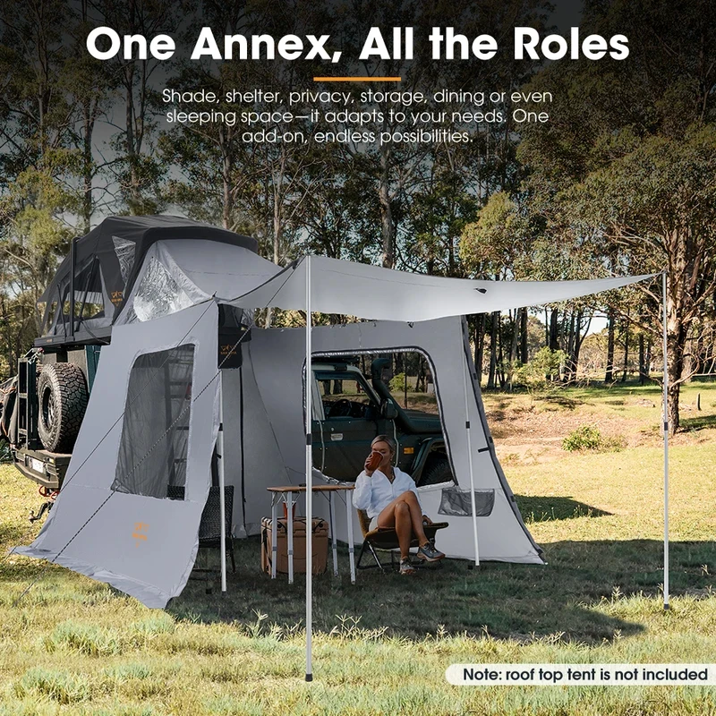 Quick Setup Ultra-Thin Lightweight Aluminum Rooftop Tent With Annex For Outdoor Camping
Quick Setup Ultra-Thin Lightweight Aluminum Rooftop Tent With Annex For Outdoor Camping