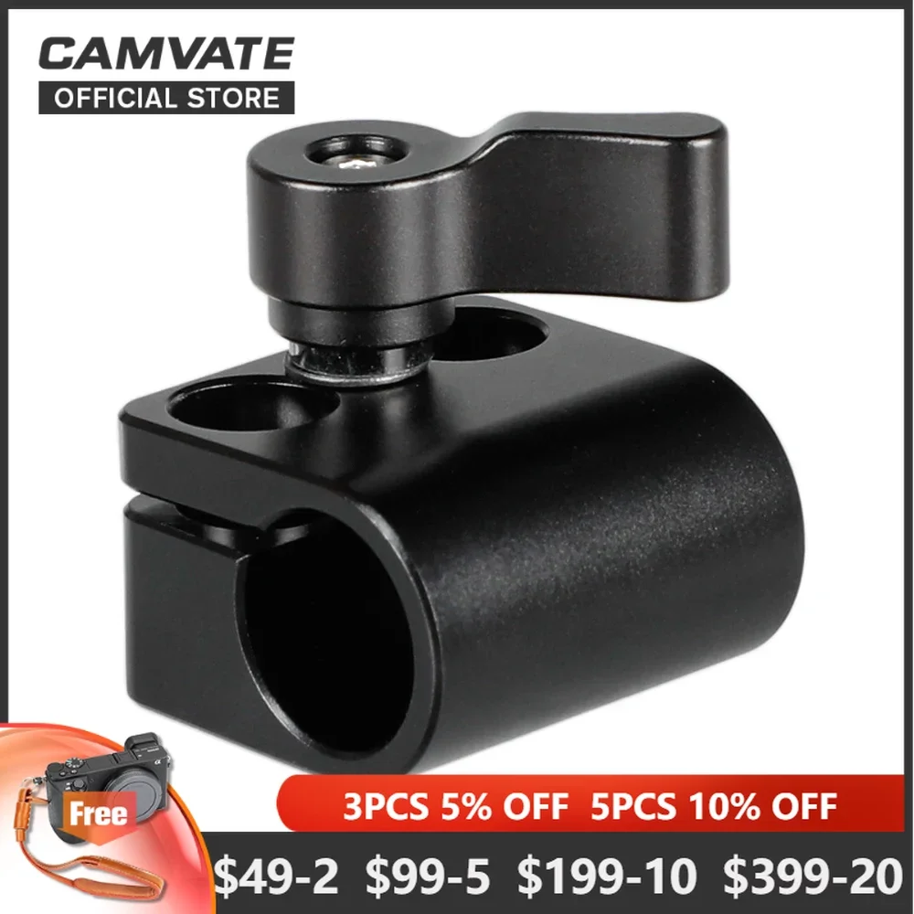 Адаптер CAMVATE со стандартным 15-миллиметровым зажимом с 1/4 "-20 крепежным винтом для монитора/микрофона/EVF/вспышки/видеосъемки
Адаптер CAMVATE со стандартным 15-миллиметровым зажимом с 1/4 "-20 крепежным винтом для монитора/микрофона/EVF/вспышки/видеосъемки