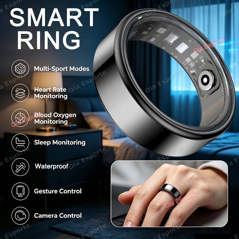 New Smart Ring 2026 Heart Rate Blood Pressure Sleep Monitoring Motion Tracking Men Women Smart Ring Holiday Gift All Size(6-14)
New Smart Ring 2026 Heart Rate Blood Pressure Sleep Monitoring Motion Tracking Men Women Smart Ring Holiday Gift All Size(6-14)