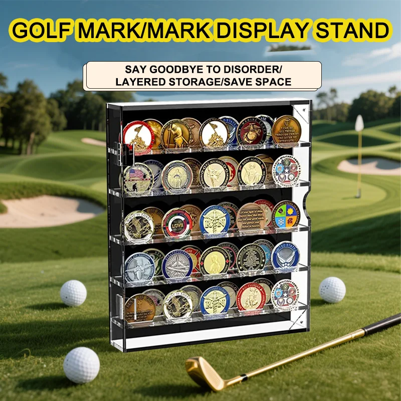 Golf Durable Coin Collection Box 5 Layer Acrylic Challenge Coin Display Box Capacity Display Stand for Collectors' Coin Badges
Golf Durable Coin Collection Box 5 Layer Acrylic Challenge Coin Display Box Capacity Display Stand for Collectors' Coin Badges