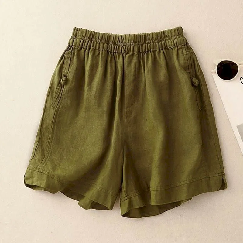 Solid Shorts Women Casual Cotton Linen 2026 Summer Wear Vintage A-line Wide Leg Pants Casual Cargo Shorts Loose Women Clothing
Solid Shorts Women Casual Cotton Linen 2026 Summer Wear Vintage A-line Wide Leg Pants Casual Cargo Shorts Loose Women Clothing