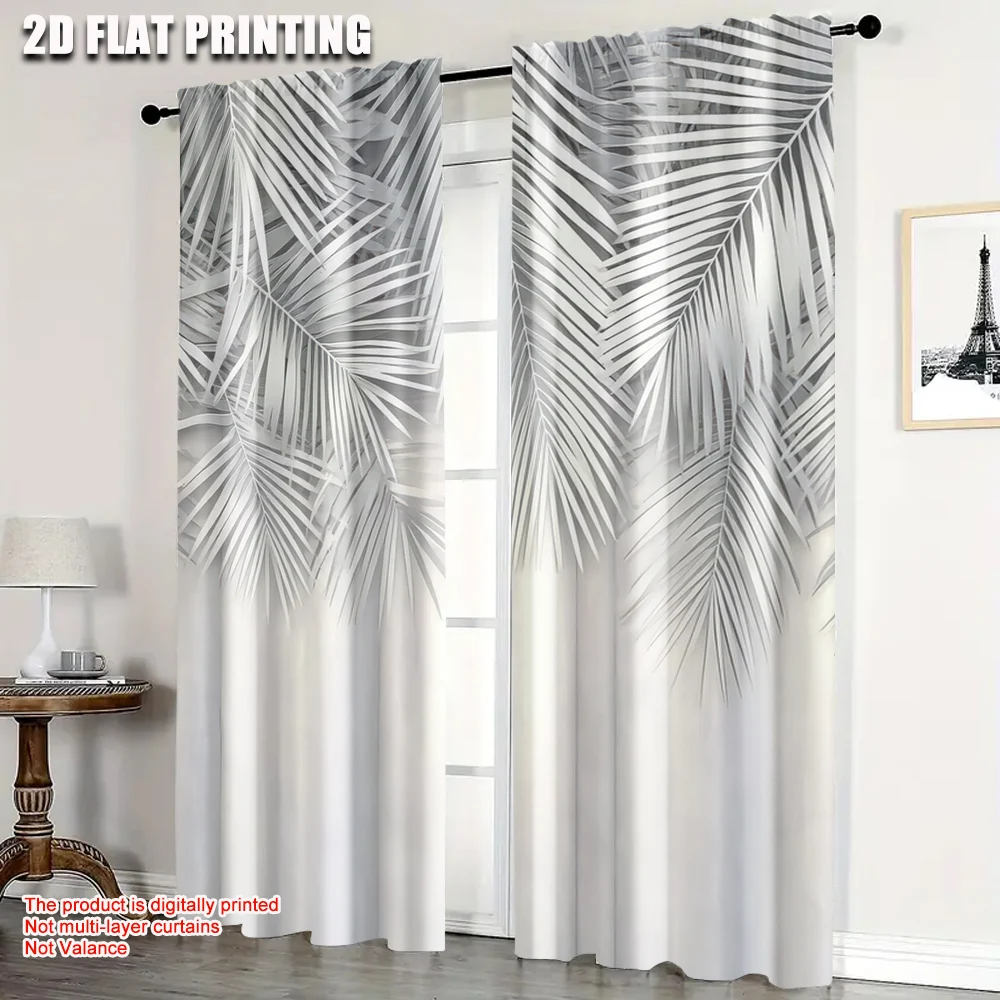 2Pcs Simple White Leaves Printed Window Curtain For Bedroom Office Kitchen Living Room Window Treatment For Home Decor
2Pcs Simple White Leaves Printed Window Curtain For Bedroom Office Kitchen Living Room Window Treatment For Home Decor