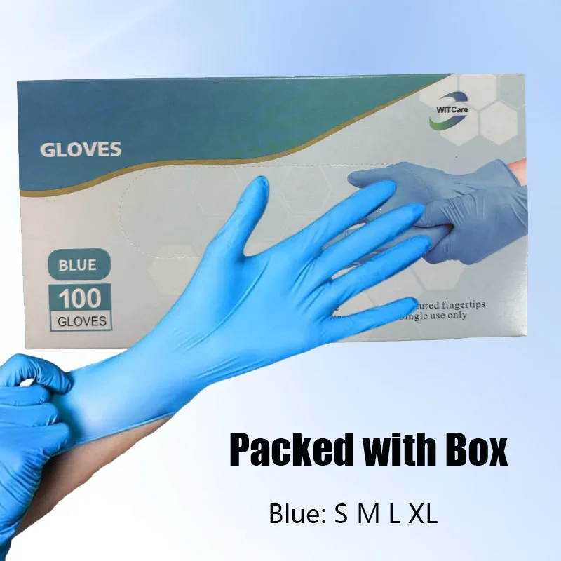 Box of 100 Nitrile Gloves - Disposable, Waterproof & Durable | for Kitchen, Cleaning, Dishwashing & Household Chores | Latex Fre
Box of 100 Nitrile Gloves - Disposable, Waterproof & Durable | for Kitchen, Cleaning, Dishwashing & Household Chores | Latex Fre