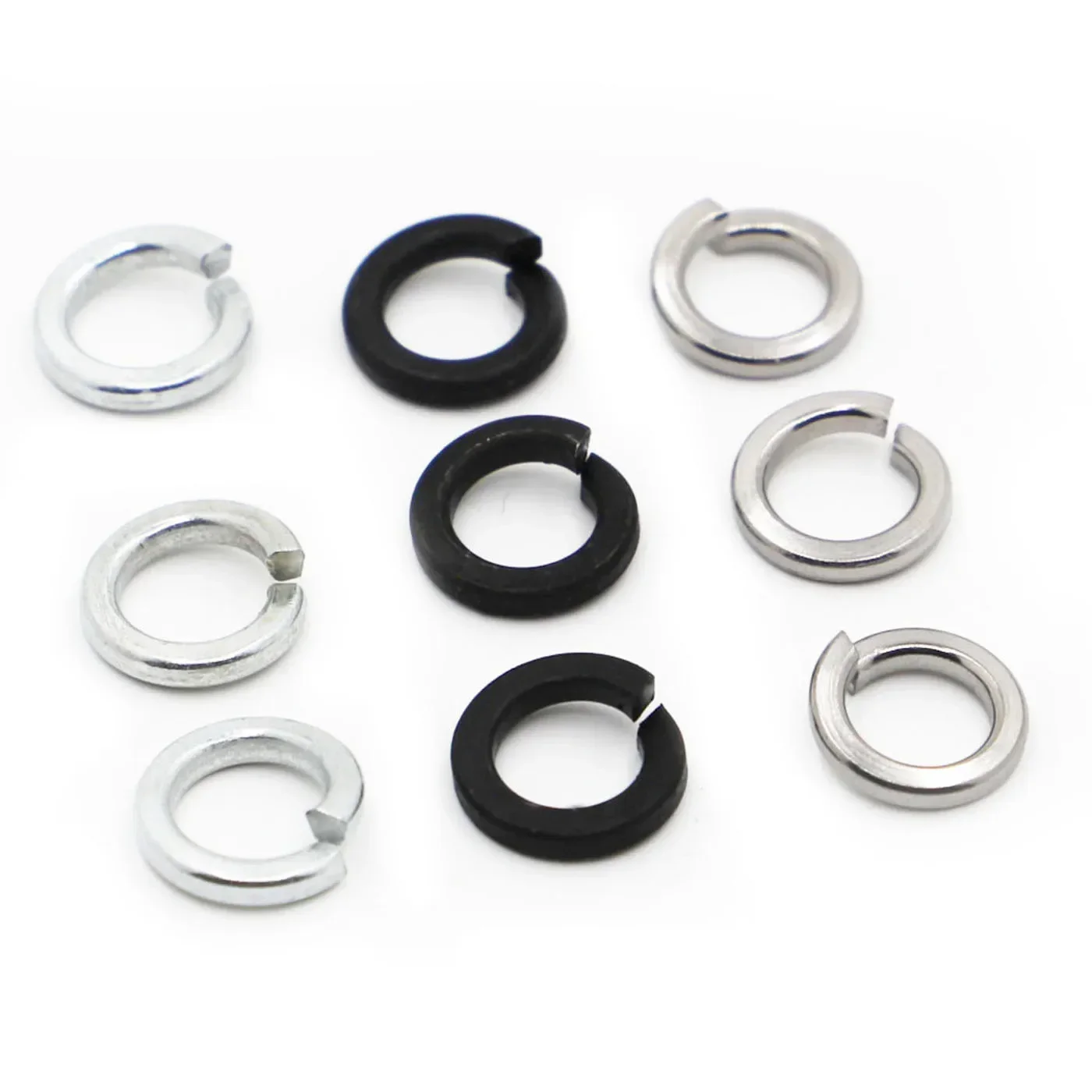 GB93 304 Stainless Steel / White Zinc / Black Zinc Steel Spring Split Lock Washer Elastic Gasket M2 M2.5 M3 M4 M5 M6 M8 - M24
GB93 304 Stainless Steel / White Zinc / Black Zinc Steel Spring Split Lock Washer Elastic Gasket M2 M2.5 M3 M4 M5 M6 M8 - M24