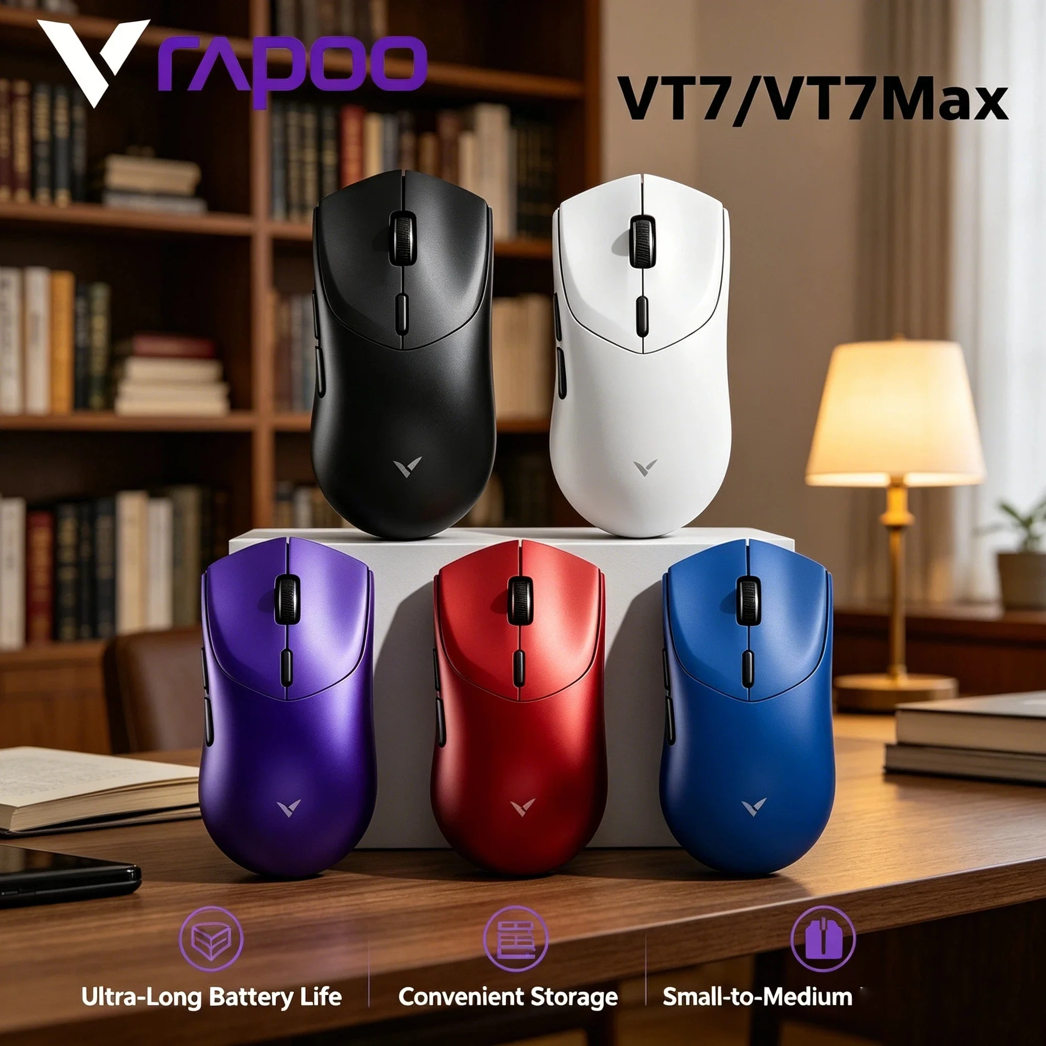 Rapoo VT7 MAX GEN Gaming Mouse 53g Super Light True 8K Polling Rate Wireless Up to 750Hr Battery Performance Pro Max Plus
Rapoo VT7 MAX GEN Gaming Mouse 53g Super Light True 8K Polling Rate Wireless Up to 750Hr Battery Performance Pro Max Plus