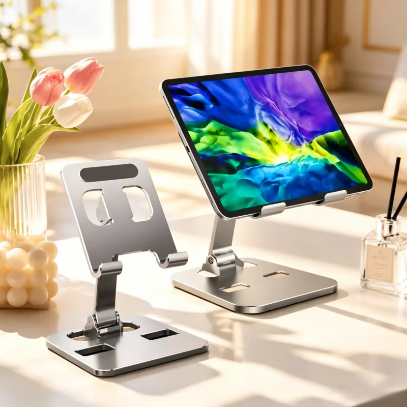Lightweight Adjustable Alloy Tablet Mount, Stable Portable Desktop Stand Wide Compatibility for iPad MiPad MatePad Samsung Tab V
Lightweight Adjustable Alloy Tablet Mount, Stable Portable Desktop Stand Wide Compatibility for iPad MiPad MatePad Samsung Tab V