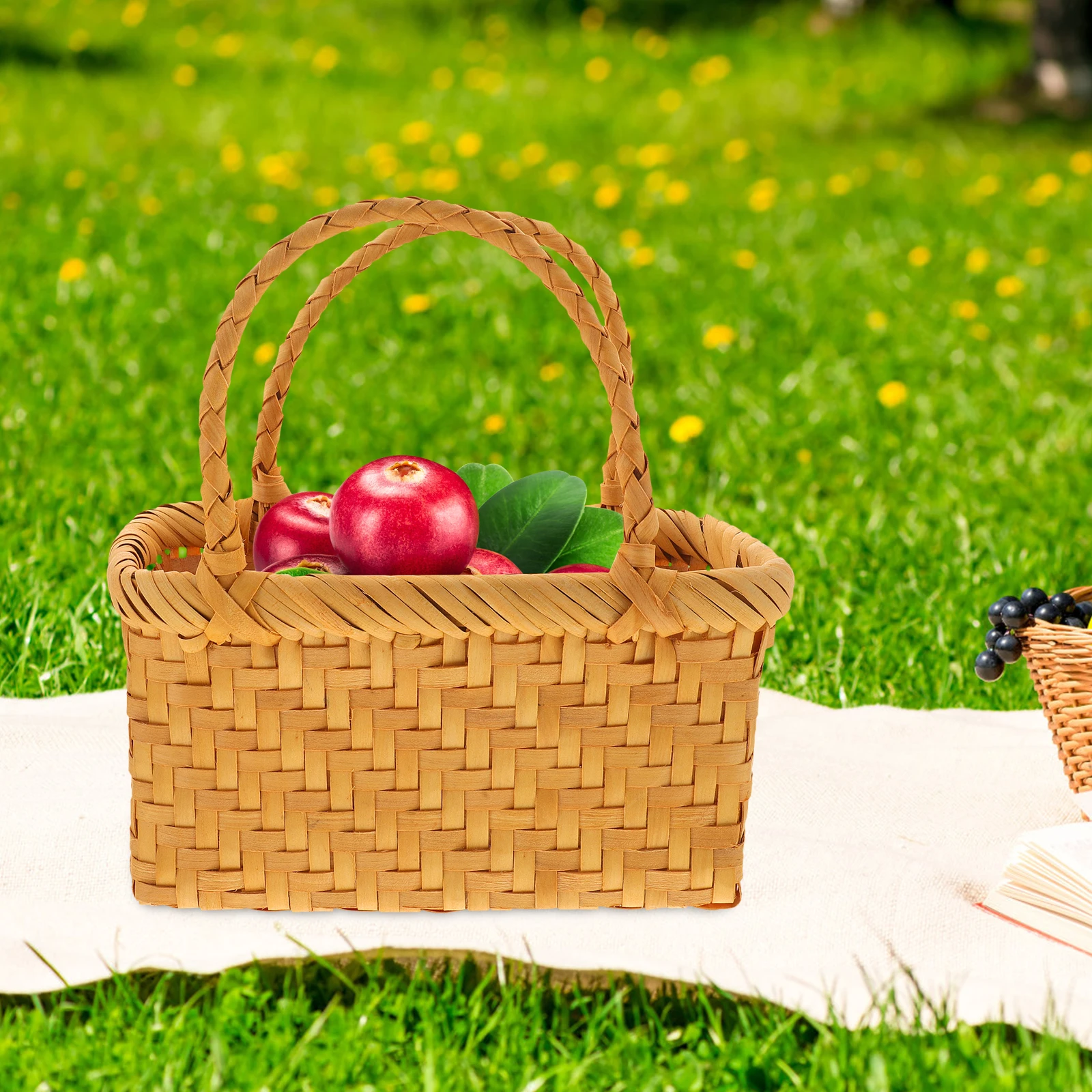 Rattan Woven Storage Basket Lightweight Organizer With Handle For Bedroom Living Room Kitchen Picnic Camping Fruit
Rattan Woven Storage Basket Lightweight Organizer With Handle For Bedroom Living Room Kitchen Picnic Camping Fruit