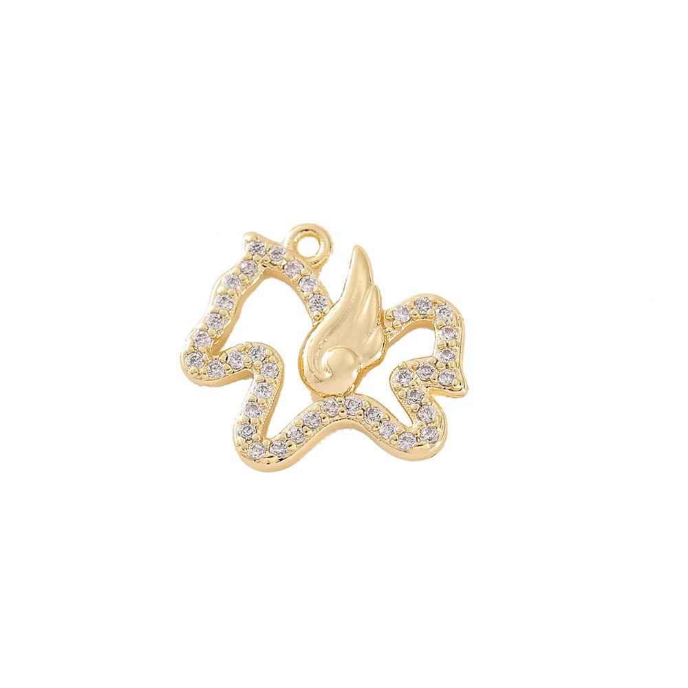 Factory Wholesale Gold Color Brass and Zircon Horse Charms Pendants Necklace and Bracelet Earring Diy Jewelry Accessories Parts
Factory Wholesale Gold Color Brass and Zircon Horse Charms Pendants Necklace and Bracelet Earring Diy Jewelry Accessories Parts