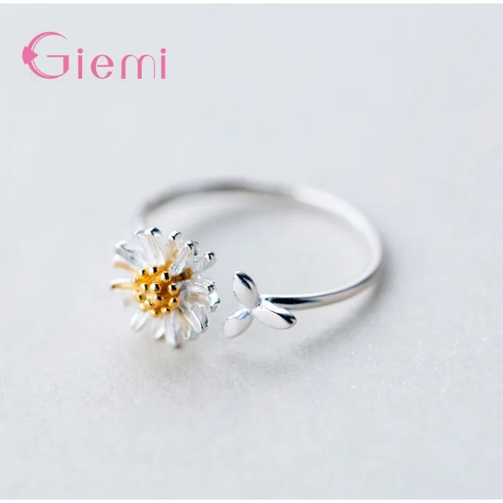 Personality Vintage Finger Jewelry 925 Sterling Silver Daisy Flower Rings Adjustable for Women Girl Opening Rings
Personality Vintage Finger Jewelry 925 Sterling Silver Daisy Flower Rings Adjustable for Women Girl Opening Rings