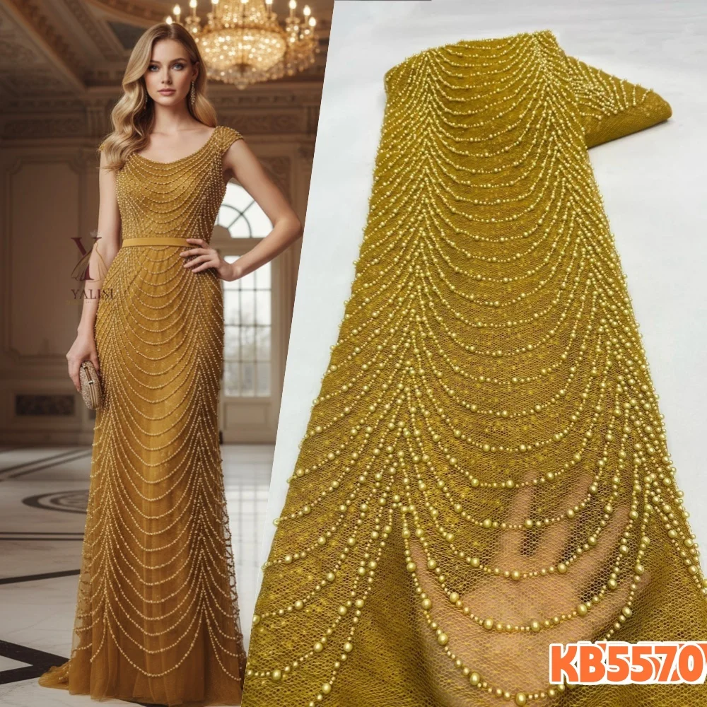 YLS Gold Beads Sequins Lace Fabric Green Sequence French Mesh Lace for African Wedding Party Dress 5 Yards Embroidery KB5570
YLS Gold Beads Sequins Lace Fabric Green Sequence French Mesh Lace for African Wedding Party Dress 5 Yards Embroidery KB5570