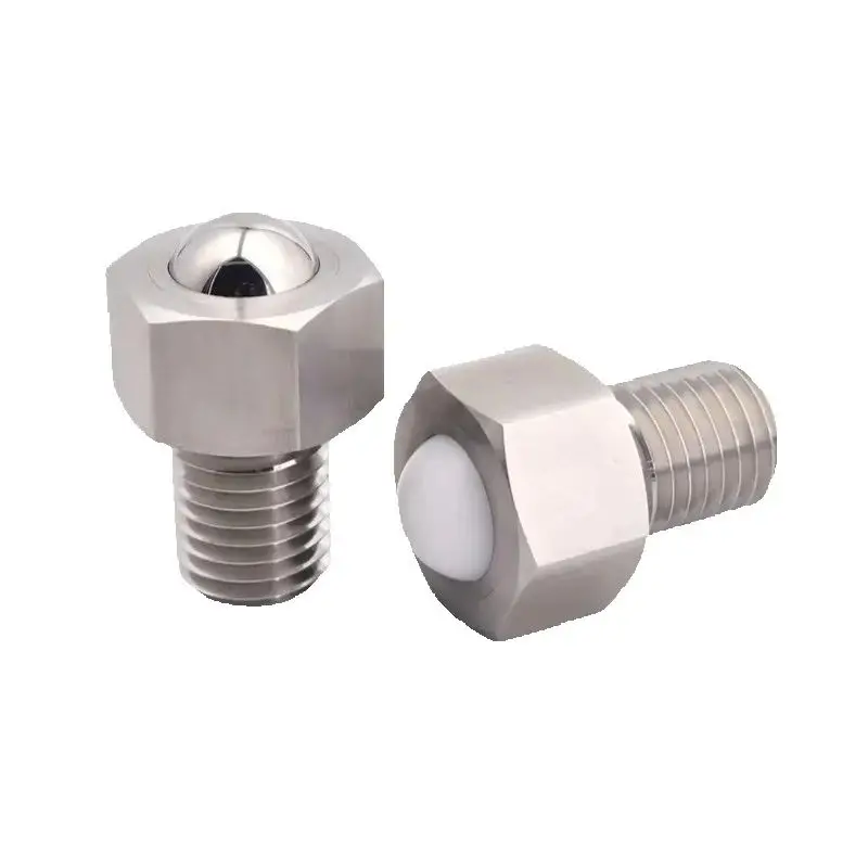 M20 Stainless Steel Universal Ball Roller Hex Bolt - Bull's Eye Bearing for Heavy Load Transportation Equipment
M20 Stainless Steel Universal Ball Roller Hex Bolt - Bull's Eye Bearing for Heavy Load Transportation Equipment