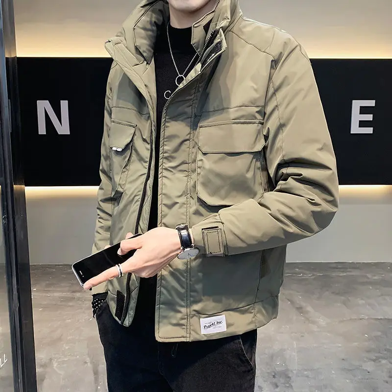 2022 Men's Winter Jackets Thick Stand Collar Parka Men Coats Casual Warm Fleece Cotton Mens Warm Jackets Male Clothing W13
2022 Men's Winter Jackets Thick Stand Collar Parka Men Coats Casual Warm Fleece Cotton Mens Warm Jackets Male Clothing W13