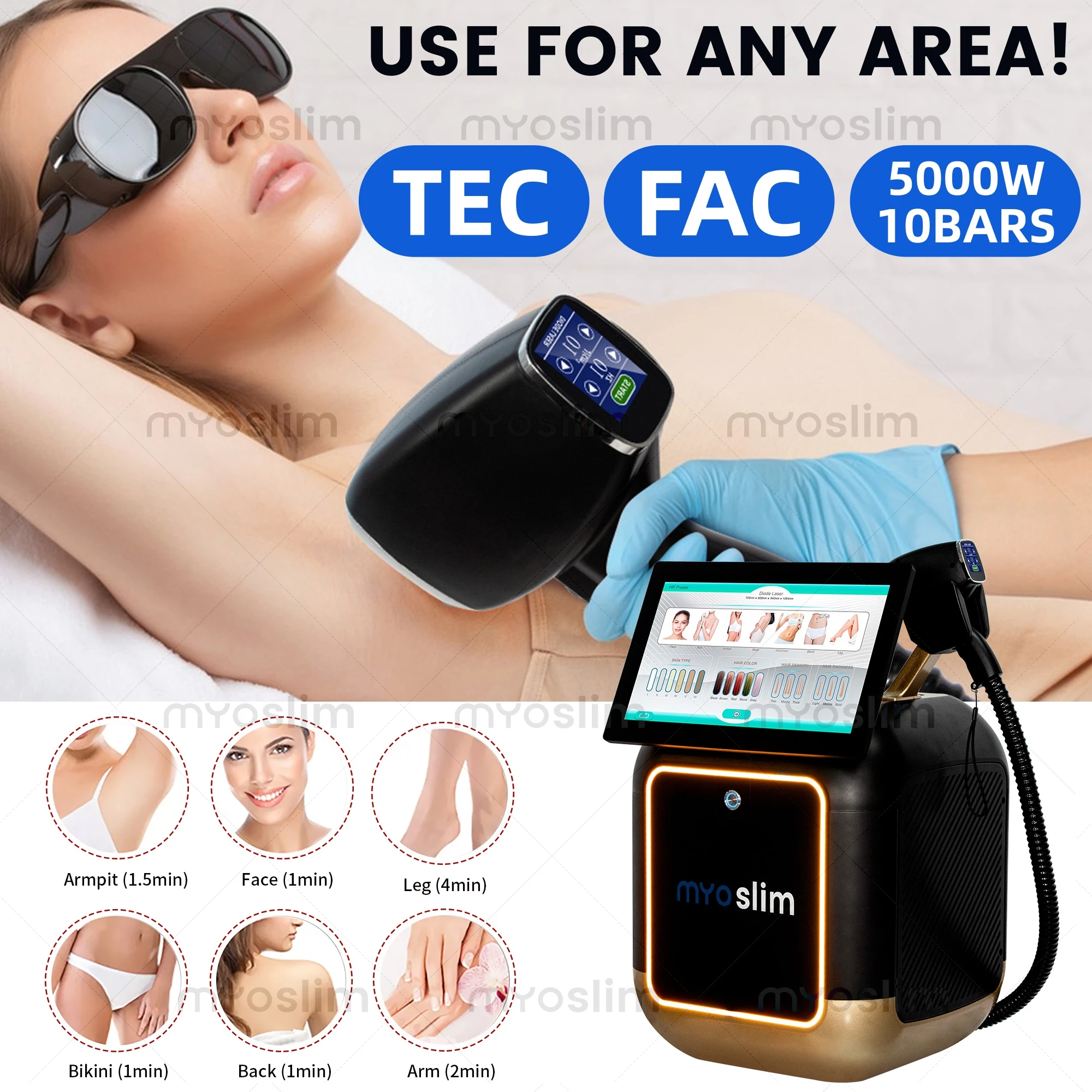 Diode Laser Hair Removal FAC 4Waves 755 808 940 1064nm Soprano Painless Permanent Hair Removal CE Certified Alexandrite Device
Diode Laser Hair Removal FAC 4Waves 755 808 940 1064nm Soprano Painless Permanent Hair Removal CE Certified Alexandrite Device