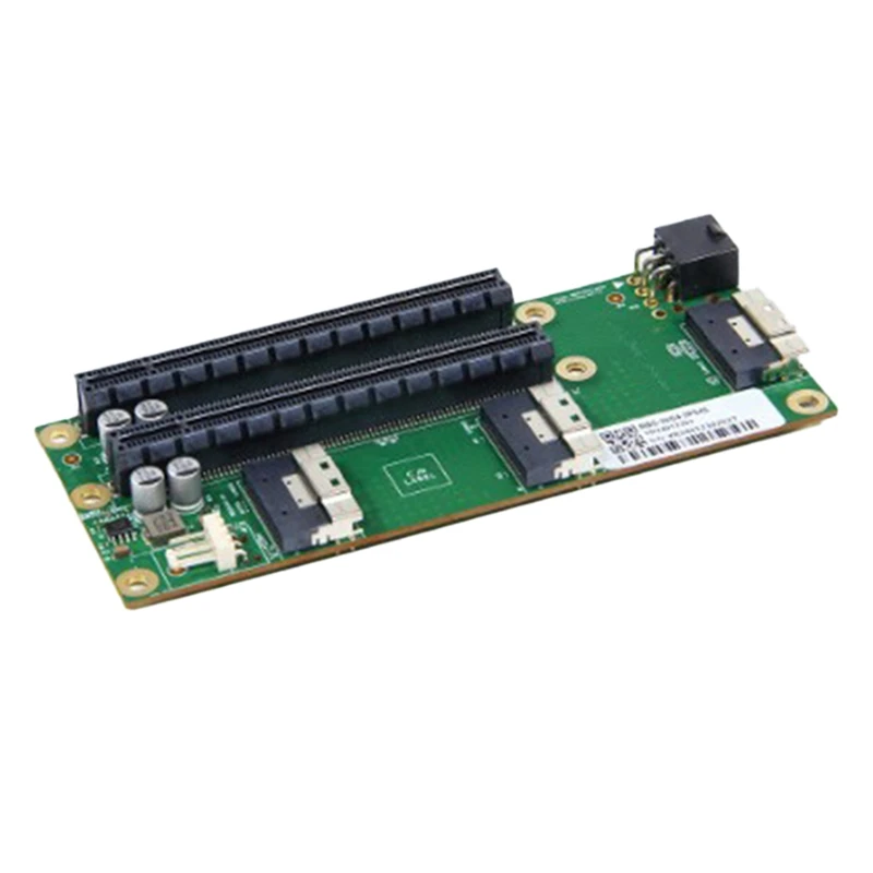 Плата внешнего адаптера Pcie4.0 SFF-8654 с двумя слотами для карт, 6-контактный графический процессор, материнская плата видеокарты Slimsas для разделения X16/X8
Плата внешнего адаптера Pcie4.0 SFF-8654 с двумя слотами для карт, 6-контактный графический процессор, материнская плата видеокарты Slimsas для разделения X16/X8