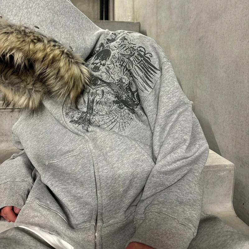 Fluffy Hat Hoodie Printed Pattern Long Sleeve Hoodie Retro Coat Street Trendy y2k Customizable Pattern
Fluffy Hat Hoodie Printed Pattern Long Sleeve Hoodie Retro Coat Street Trendy y2k Customizable Pattern