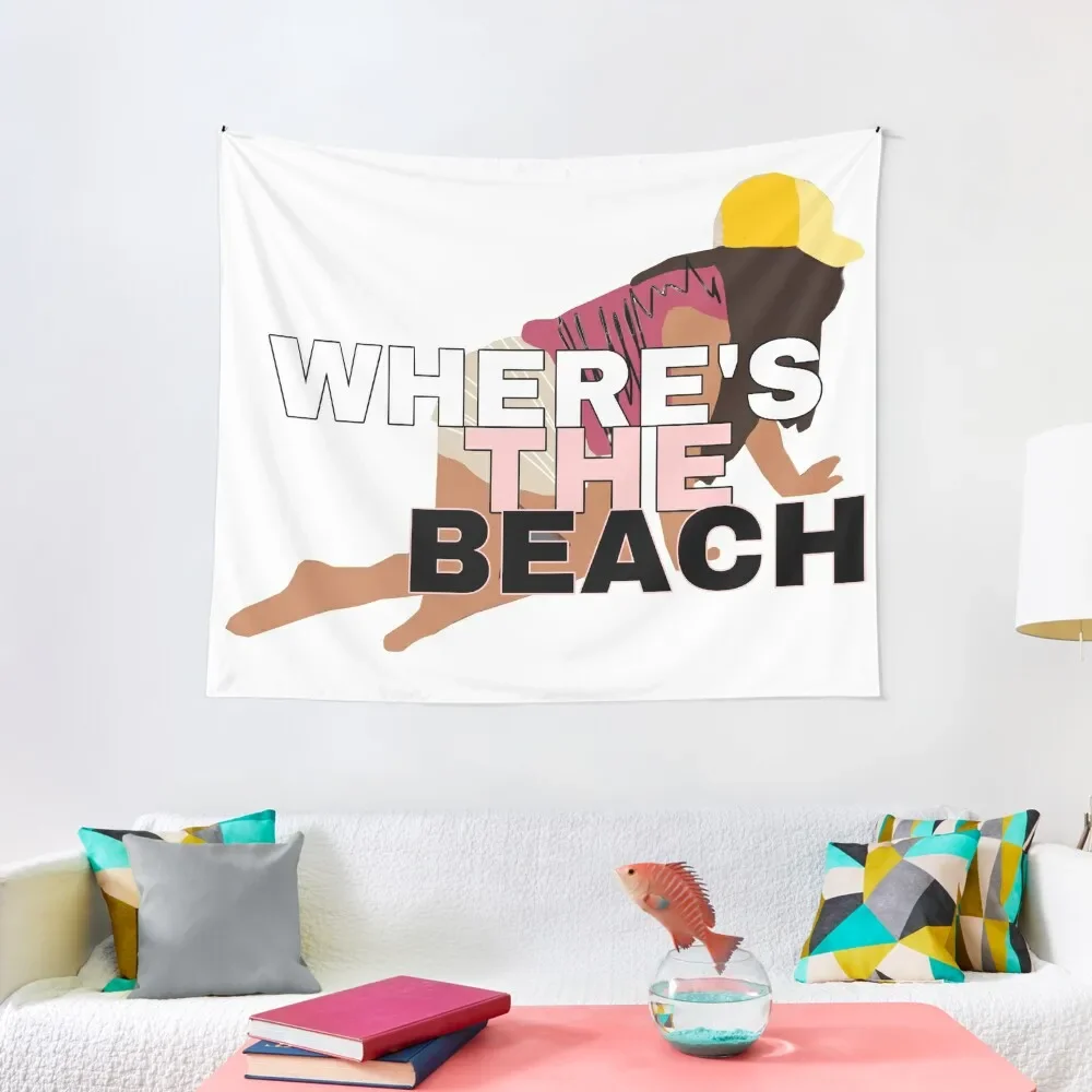 

Where's the Beach Tapestry Wall Deco Mushroom Aesthetic Room Decorations Tapestry