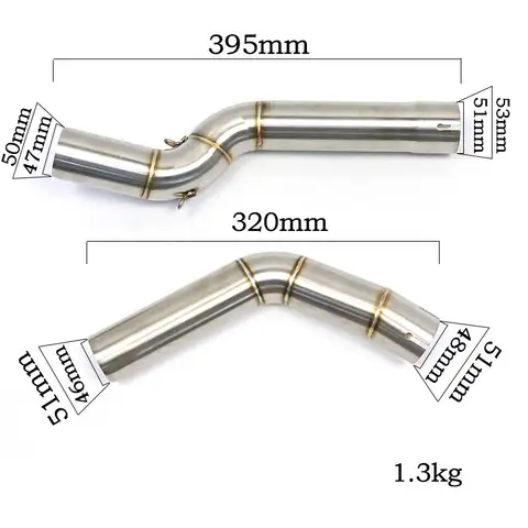 Motorrad Auspuff Mittleren Link Rohr Zubehör Escape System Für Honda CBR600RR CBR 600RR CBR 600RR 2005-2017 2018 Slip-on