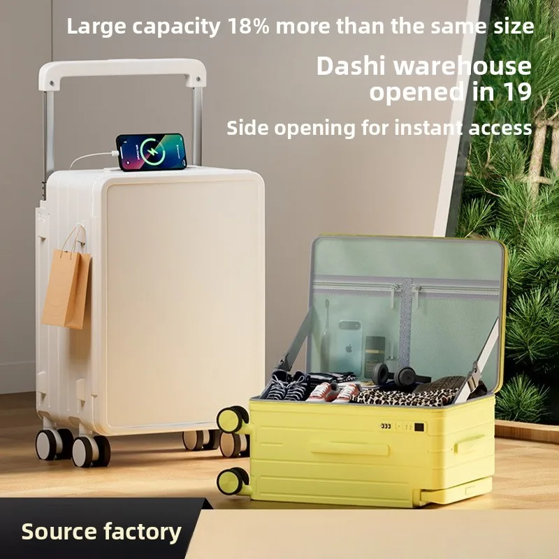 Large Capacity 9 Open Luggage Wide Extendable Handle Deep Cargo Storage Quiet Silent Universal Wheels Side Opening Travel Case
Large Capacity 9 Open Luggage Wide Extendable Handle Deep Cargo Storage Quiet Silent Universal Wheels Side Opening Travel Case