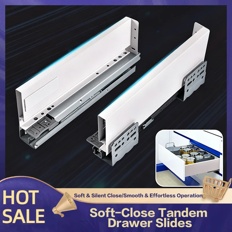 Three Section Automatic Buffer Drawer Slides Undermount Damping Soft Close Silent Hydraulic Rail Of Kitchen Cabinet Heavy Duty
Three Section Automatic Buffer Drawer Slides Undermount Damping Soft Close Silent Hydraulic Rail Of Kitchen Cabinet Heavy Duty