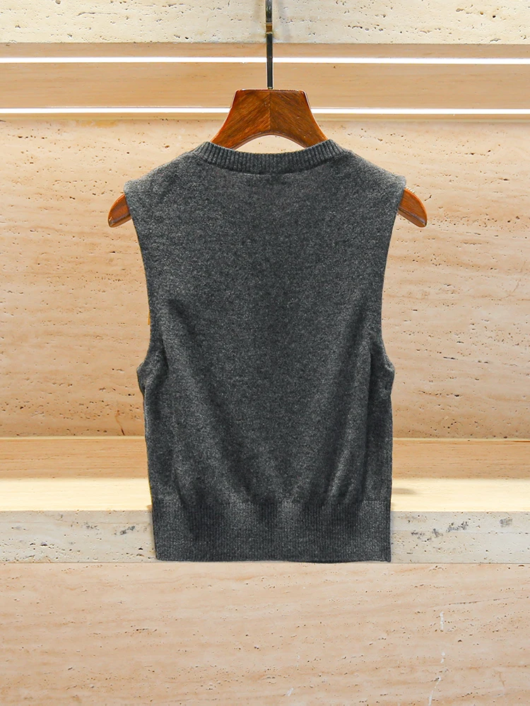 SIVOS Premium Women's Early Autumn Svel Knitted Vest Top Low round Ne ort Length Color Faion Commute Sle
SIVOS Premium Women's Early Autumn Svel Knitted Vest Top Low round Ne ort Length Color Faion Commute Sle