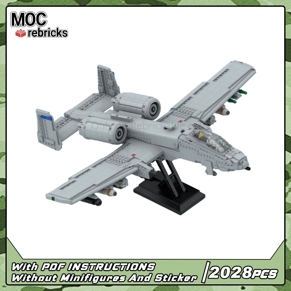 1:35 Scale A-10 Warthog Military Attack Plane Building Bricks Kit, Simulation Aircraft Assembly Model for Collection & Display
1:35 Scale A-10 Warthog Military Attack Plane Building Bricks Kit, Simulation Aircraft Assembly Model for Collection & Display