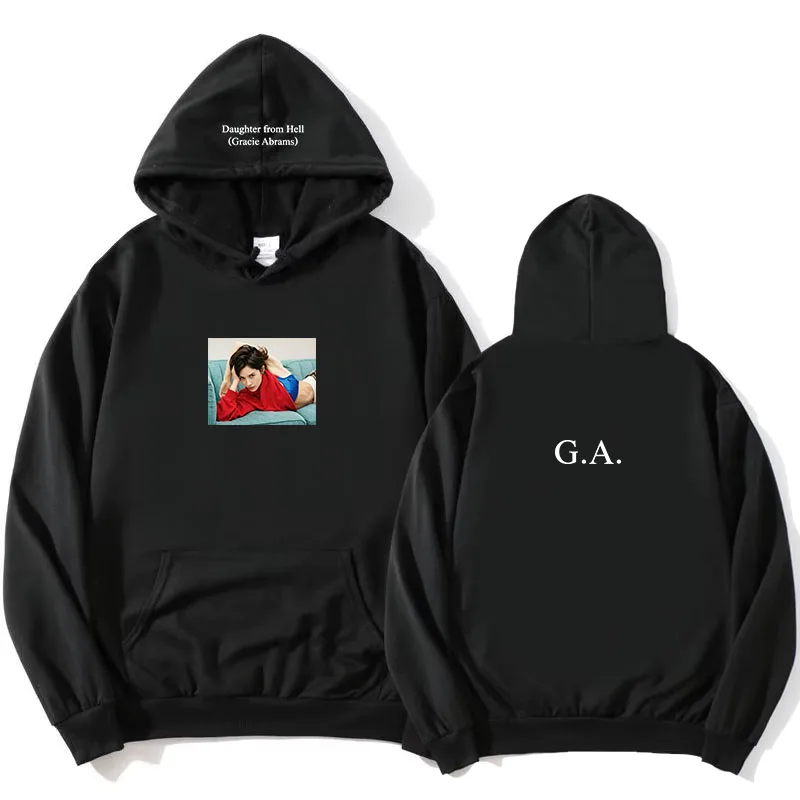 Daughter From Hell G.A. Photo Black Hoodie Gracie Abrams Graphic Design Sweatshirt Long Sleeve Fashion Hooded Pullovers Women
Daughter From Hell G.A. Photo Black Hoodie Gracie Abrams Graphic Design Sweatshirt Long Sleeve Fashion Hooded Pullovers Women