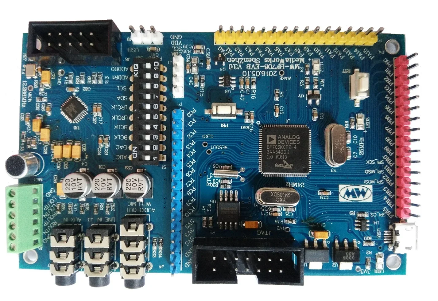 ADSP-BF706 Development Board, ADAU1761 Development Board
ADSP-BF706 Development Board, ADAU1761 Development Board