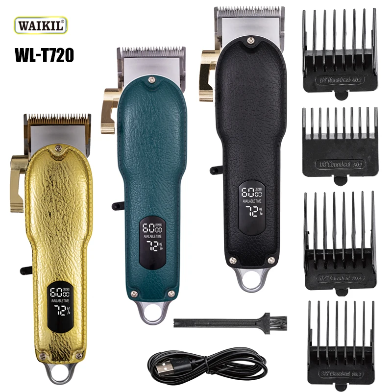 WAIKIL Men's Electric Hair clipper Professional Hair Salon Oil Head Electric Push Clipper USB Rechargeable Cordless Trimmer
WAIKIL Men's Electric Hair clipper Professional Hair Salon Oil Head Electric Push Clipper USB Rechargeable Cordless Trimmer