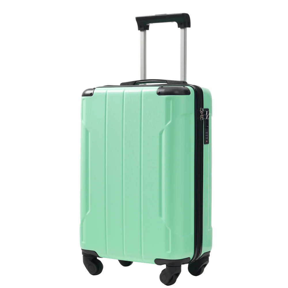 20 Inch Lightweight ABS Hardshell Carry-On Suitcase Creamy Green Spinner Wheels TSA Lock Included 2 Packing Cubes
20 Inch Lightweight ABS Hardshell Carry-On Suitcase Creamy Green Spinner Wheels TSA Lock Included 2 Packing Cubes