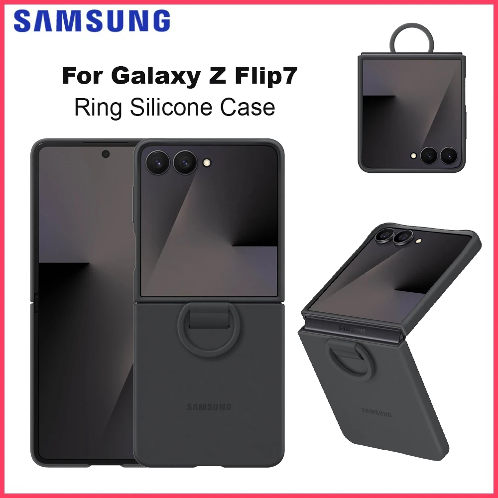 Original Samsung Galaxy Z Flip7 Silicone Case with Ring Protective Phone Cover for Galaxy Z Flip 7 EF-PF766
Original Samsung Galaxy Z Flip7 Silicone Case with Ring Protective Phone Cover for Galaxy Z Flip 7 EF-PF766