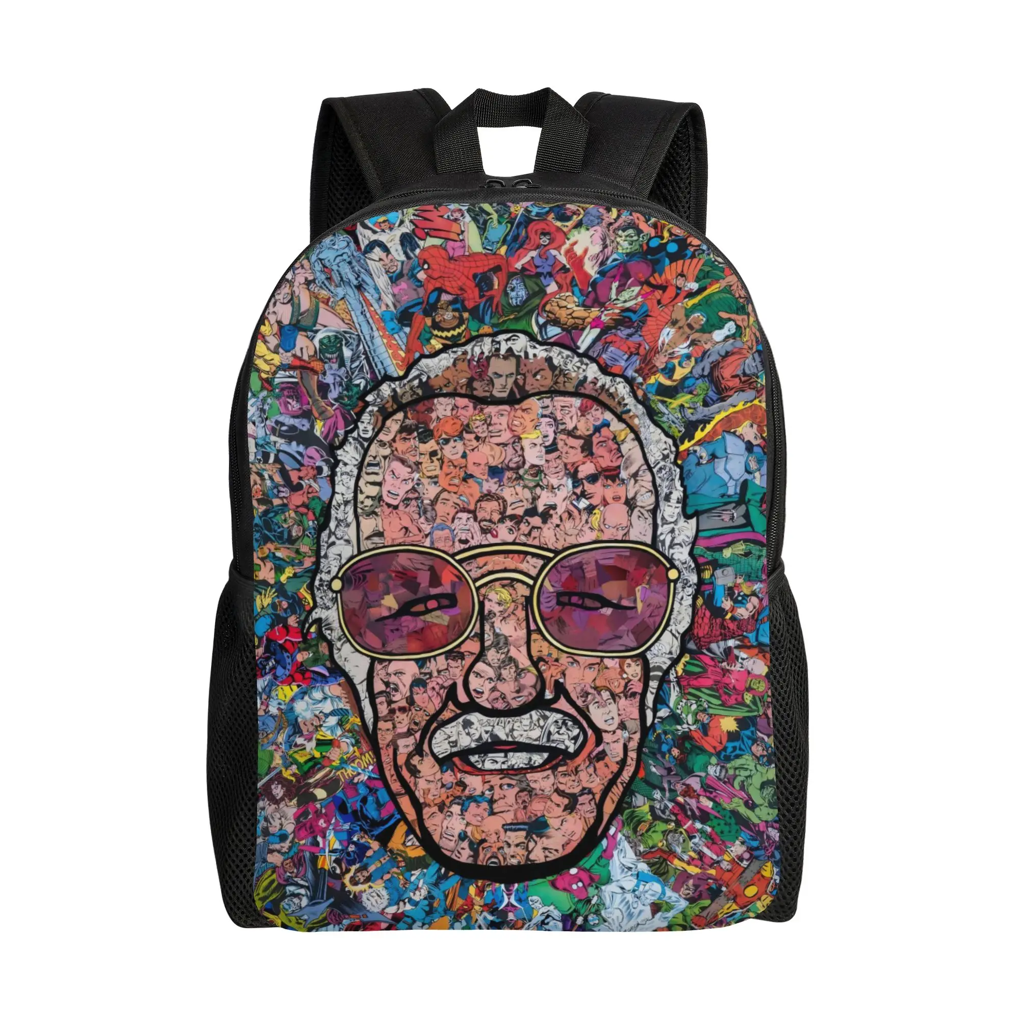 Back to school season Classic Stan Lee Collage Portrait Bookbag Marvel Couple Schoolbag Backpack
Back to school season Classic Stan Lee Collage Portrait Bookbag Marvel Couple Schoolbag Backpack