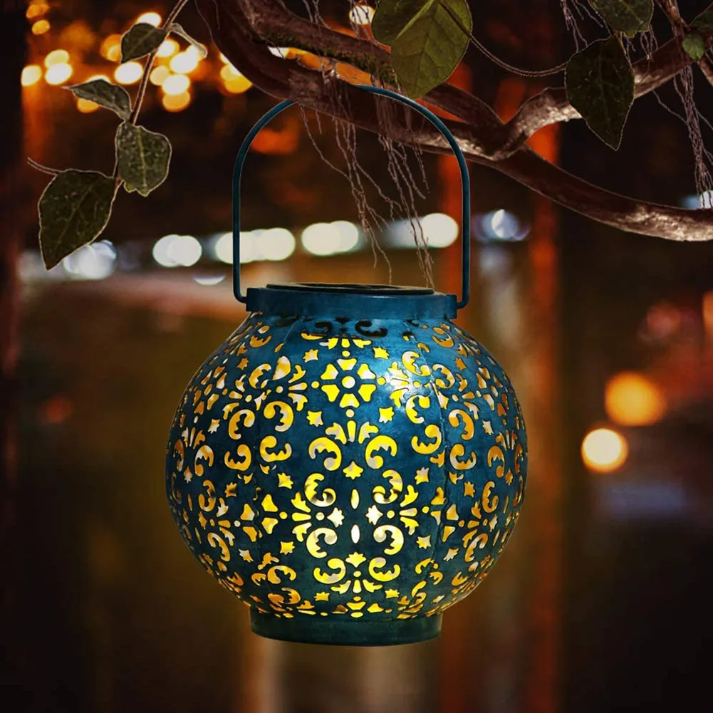 Retro Solar LED Iron Art Hollow Lantern Gardening LED Lights Outdoor Decorative Projection Hanging Lamp for Garden Yard Pathway
Retro Solar LED Iron Art Hollow Lantern Gardening LED Lights Outdoor Decorative Projection Hanging Lamp for Garden Yard Pathway