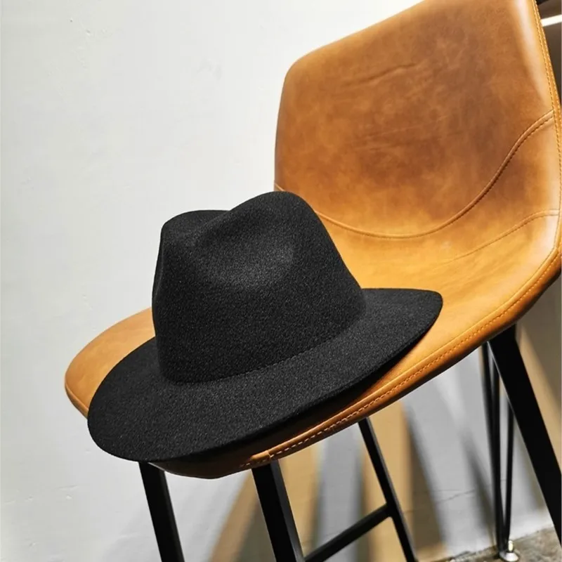 Mid-brim jazz top hat woolen spring hair felt summer casual wide flat brim autumn unisex
Mid-brim jazz top hat woolen spring hair felt summer casual wide flat brim autumn unisex
