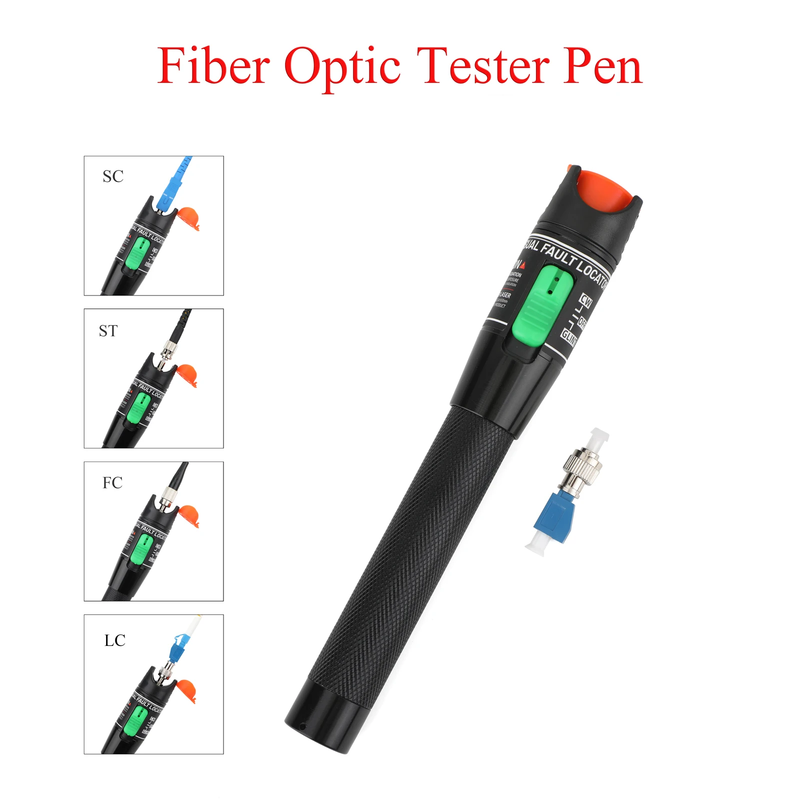 1PCS Fiber Optic Tester with Adapter 5/10/15/20/30/50/60/70/80/100MW FTTH SC/FC/ST/LC Adjustable Red Laser Power Meter
1PCS Fiber Optic Tester with Adapter 5/10/15/20/30/50/60/70/80/100MW FTTH SC/FC/ST/LC Adjustable Red Laser Power Meter