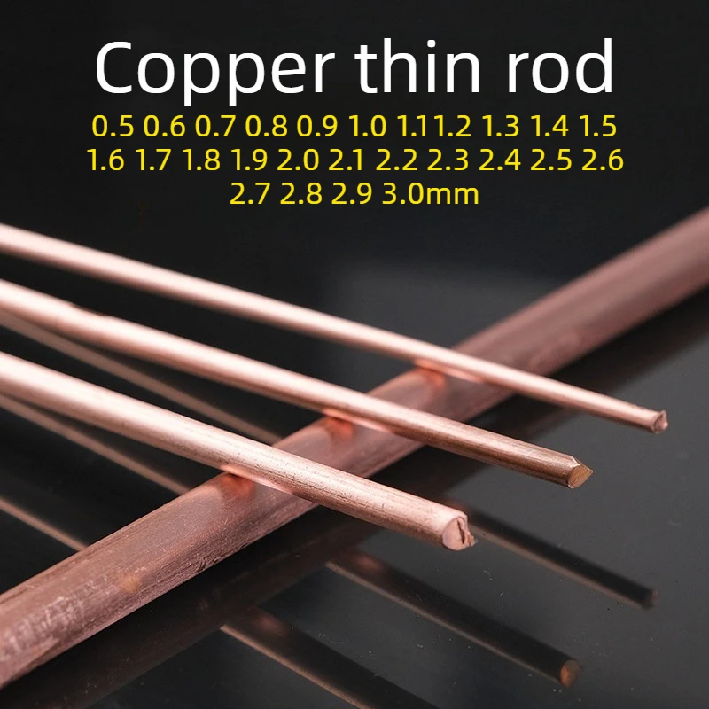 2/5pcs T2 pure Copper Round Rods Bar diameter 0.5/1.5/1.6/1.7/1.8/1.9/2.0/2.1/2.2/2.3/2.4/2.5/2.6/2.7/2.8/2.9/3.0mm,Length 498mm
2/5pcs T2 pure Copper Round Rods Bar diameter 0.5/1.5/1.6/1.7/1.8/1.9/2.0/2.1/2.2/2.3/2.4/2.5/2.6/2.7/2.8/2.9/3.0mm,Length 498mm