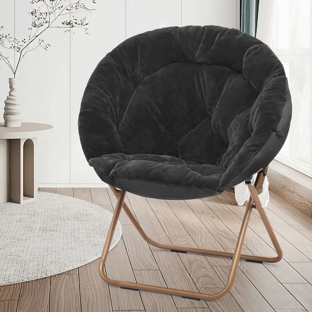 Round Folding Faux Fur Saucer Chair For Bedroom Living Room Dorm Foldable Metal Frame Oversized Large Comfy Furry Padded Soft L
Round Folding Faux Fur Saucer Chair For Bedroom Living Room Dorm Foldable Metal Frame Oversized Large Comfy Furry Padded Soft L