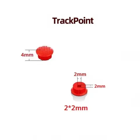 2mm 2*2mm or 4mm 4*4mm Nipple Rubber Mouse Track Pointer Trackpoint Red Cap Soft Rim for IBM Lenovo ThinkPad Laptop