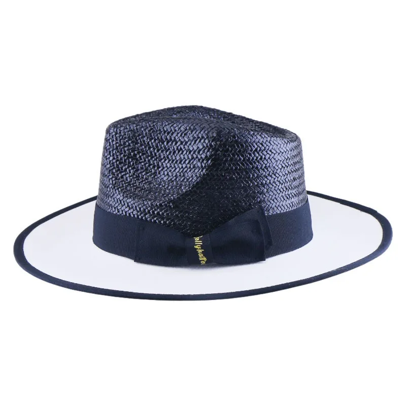 New Panama Straw Hat with Two-Tone Color Blocking, Wide Brim Fedora Sun Cap for Beach, UV Protection
New Panama Straw Hat with Two-Tone Color Blocking, Wide Brim Fedora Sun Cap for Beach, UV Protection