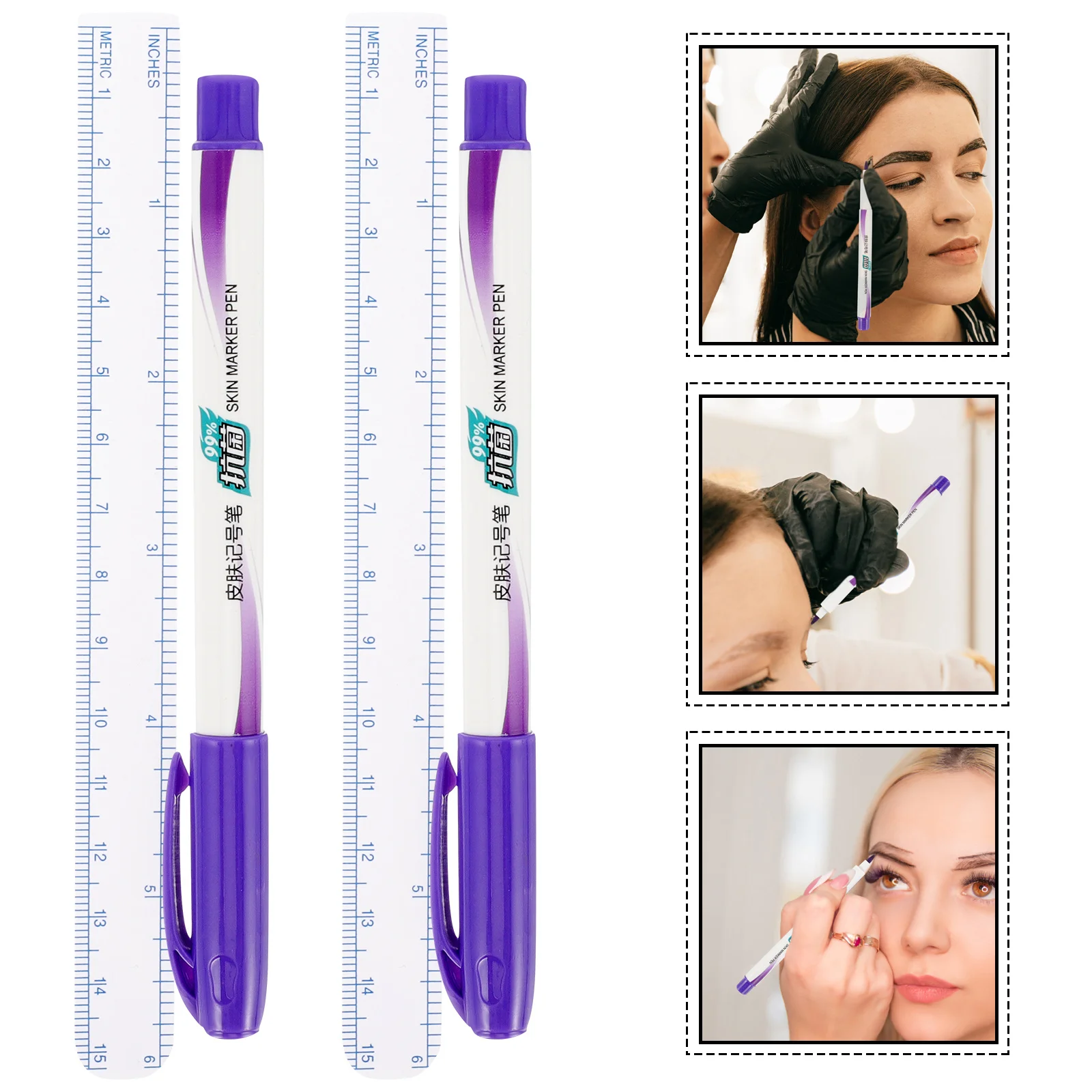 2Pcs Skin Marker Pens Professional Tattoos Locating Marker for Eyebrow Microblading Body Art Surgery Positioning Use
2Pcs Skin Marker Pens Professional Tattoos Locating Marker for Eyebrow Microblading Body Art Surgery Positioning Use