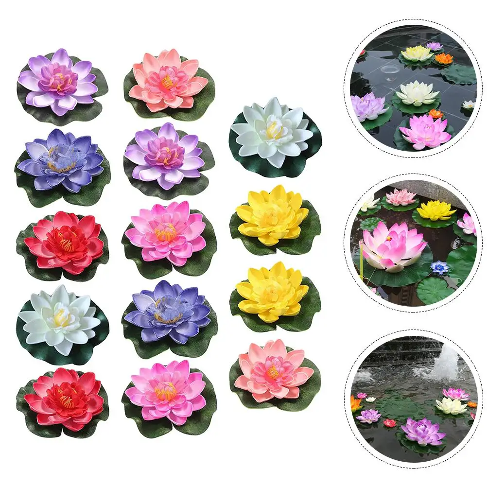 14 Pcs Floating Flowers 10CM Multi Color Artificial Flowers Plastic Home Garden Pond Decor Simulation Flower
14 Pcs Floating Flowers 10CM Multi Color Artificial Flowers Plastic Home Garden Pond Decor Simulation Flower